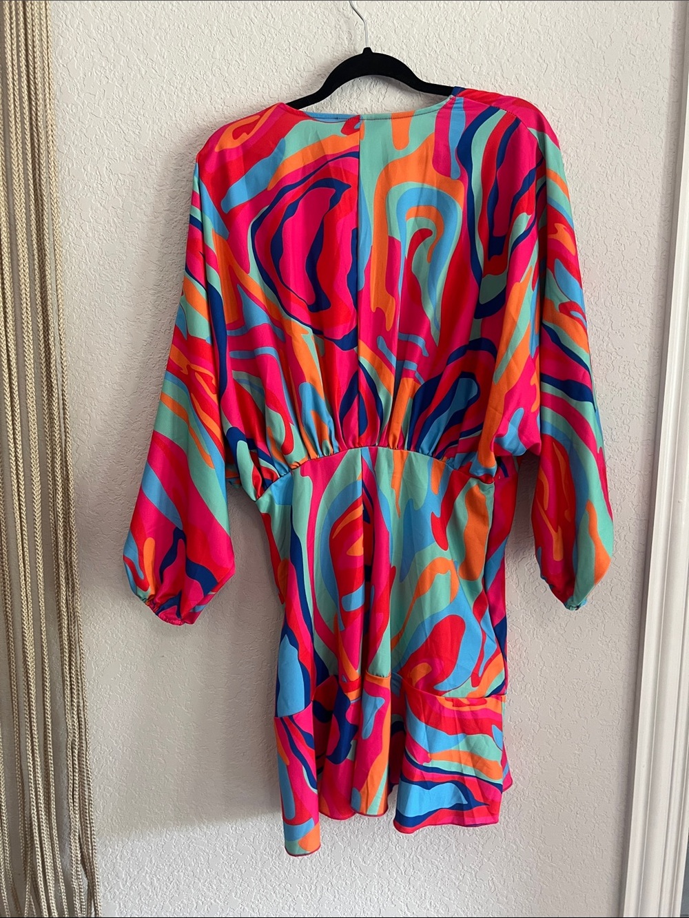 ChicMe Pink Multi-Color Abstract Mini Dress - Picture 2 of 2